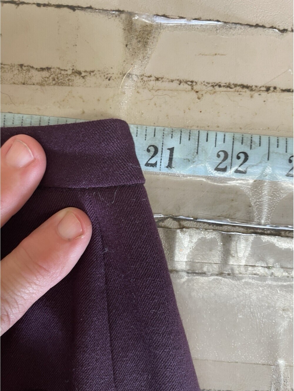 Plus Size Skirt Lane Bryant Solid Purple Knee Length Pencil 18 - Picture 2 of 7